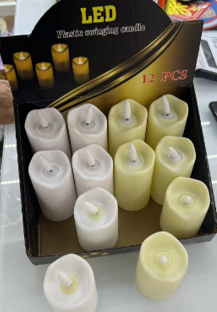 Flame less LED pillar Candle with Dancing Flame Battery Operated