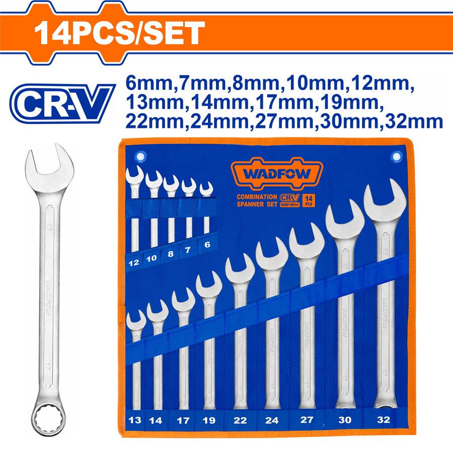 Wadfow 12 Pcs Combination Spanner Set WSP1M12