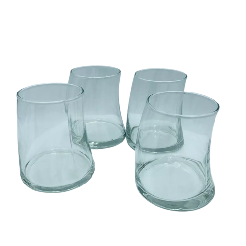 Lot de 4 Verres à Boire Libbey Barware Inclinés - Whisky sur Rochers Highball