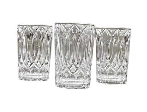 Ensemble de 6 Verres à Thé Effet Cristal