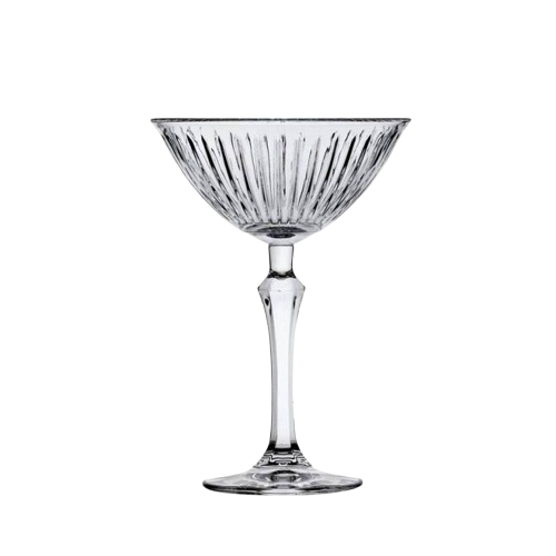 Ensemble de 4 Coupes à Cocktail Martini en Verre Cristallin : Élégance et Sophistication